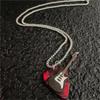 Titanium Steel Guitar Chain Choker Hip-hop Electric Guitar Sweater Chain  Couple