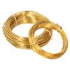 2 Rolls 1.0mm 2.0mm Aluminum DIY Jewelry Craft Making Wire Flexible Floral Jewelry Wire Gold