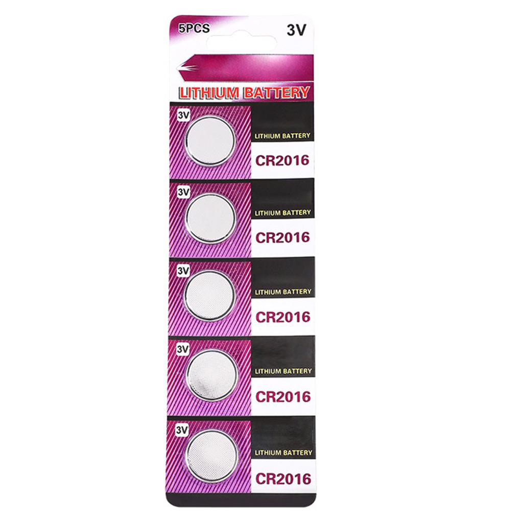 5pcs/10pcs CR2016 3V Baterias de lítio tipo moeda Bateria tipo moeda CR2016 3V para chaveiros e pequenos eletrônicos