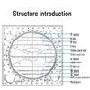 Multifunctional Geometric Drawing and Circle Template Ruler