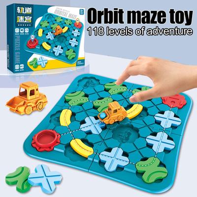 Pädagogisches Spielzeug Logische Road Builder Puzzle Bord Labyrinth Straße Spiel Spiel Spielzeug Geschick Gebäude Pare I1S0