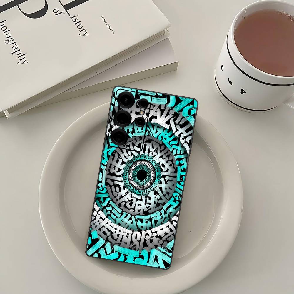Pokras Totem Design Art Graffiti Phone Case For Samsung S 24 Fe 25 Ultra Plus 20 Lite 21 30 22 23 24 22 Ultra 5G Fundas