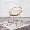 Nordic Iron Art High Back Metal Bar Chair - Stylish and Simple Design.