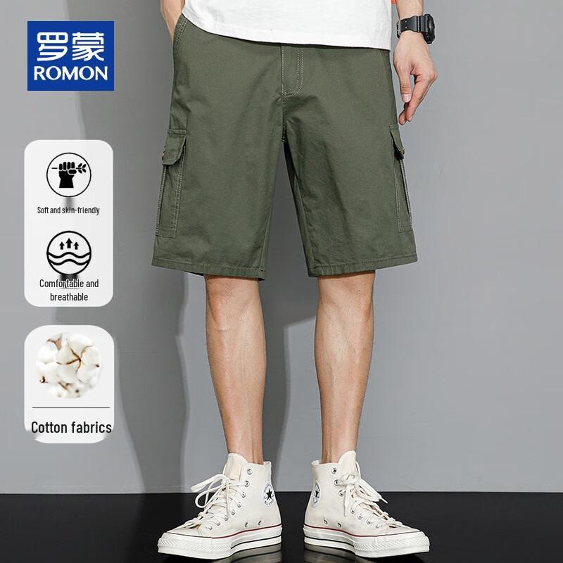 ROMON Men s Casual Cotton Shorts XXL
