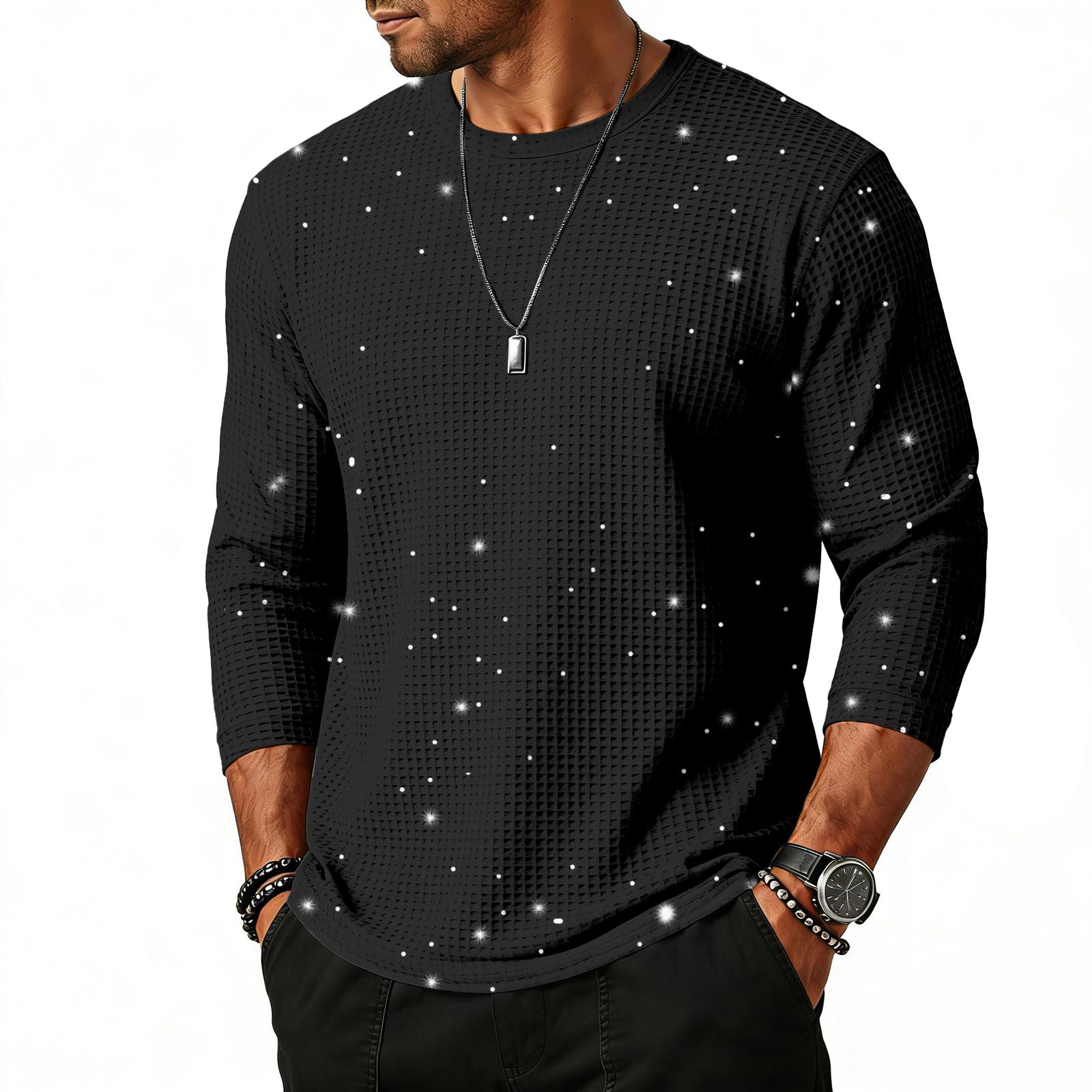 

Чоловіча футболка з рукавом реглан три чверті S чорний