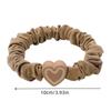 5pcs Simple Heart-shaped Hair Ring Women High Elastic Korean-style Rubber Band Hair Accessories