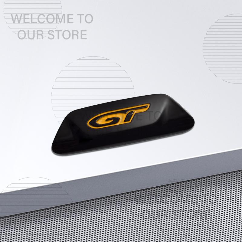 VZQR9 Car Decor Metal GT Emblem 3D Sticker For Peugeot 5008 208 508 4008 3008 GT Line Steering Wheel Badge Decals