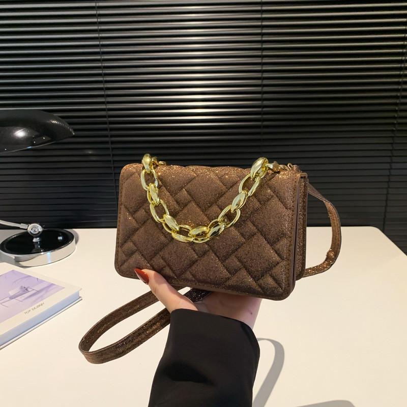 Fashionable Street Style Small Square Handbag Versatile Shoulder Bag In Soft Colors