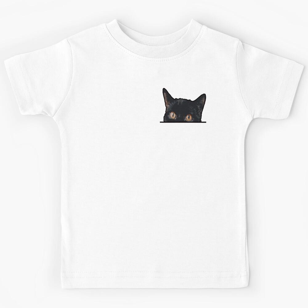 black cat shirt Kids T-Shirt 100