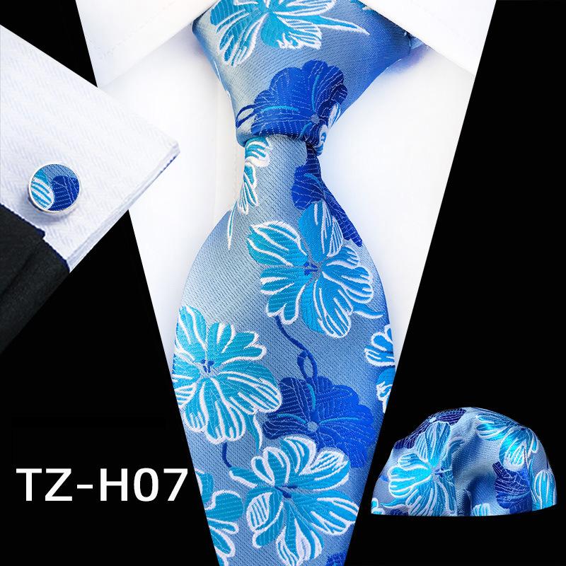 Paisley Fashion Men'S Tie Pocket Towel Cuff Three-Piece Set