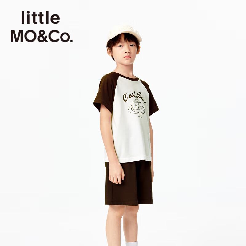 

Little MO&Co. Unisex Cotton Raglan Print T-Shirt 140