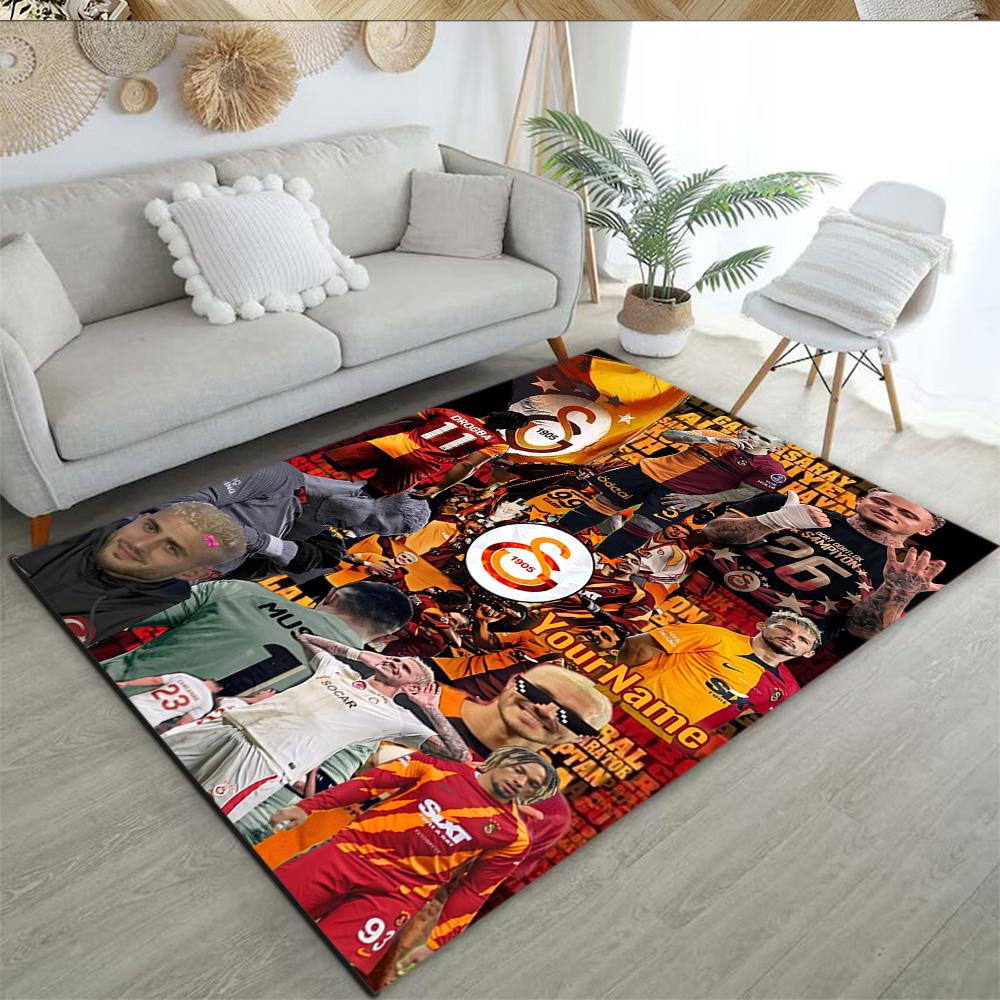 Galatasaray 315 Personalized Text Area Rug Perfect for Bedrooms Living Rooms Hallway Entryway Anti-slip Rug Office Home Decor
