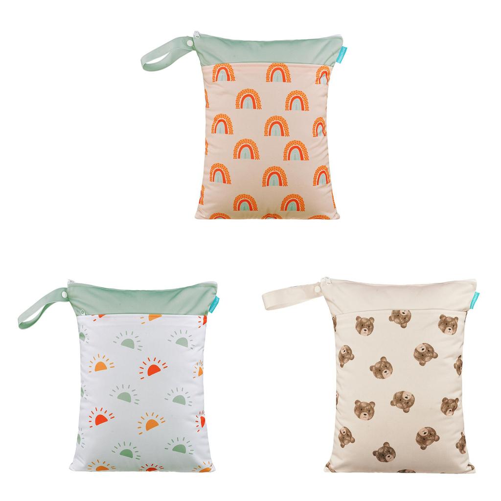 Children Travel Storage Bag With Waterproof Polyester Fabric For Baby Diapers And Toiletries
