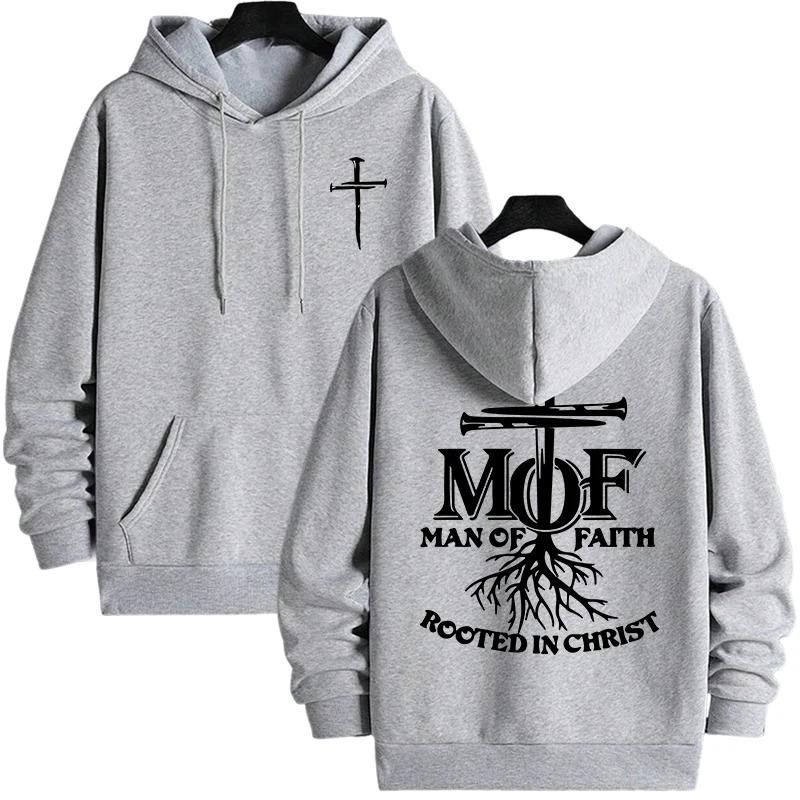 

Man of Faith Print Hoodies 2025 Urban Streetwear Hip Hop Hooded Sweatshirt Male Trendy Casual Hoody Autumn Winter Warm Pullover 3XL
