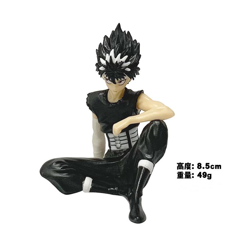 YuYu Hakusho Palm Size Hiei Anime Figure Youko Kurama Action Figure Yusuke Urameshi/Shuichi Minamino Figure Model Doll Toys Gift