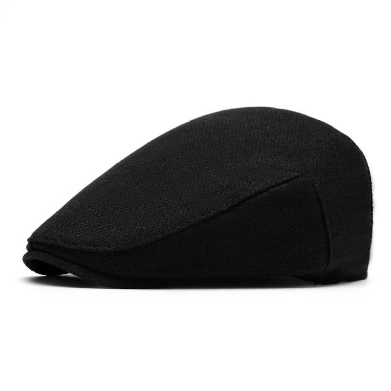Men Classic British Newsboy Cap Imitation Wool Beret Retro Forward Hat Vintage Adjustable Cap
