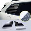 For 2014- Jeep Cherokee Black US Flag Rear Window Side Trim Decor Stickers