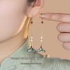 Women's Summer Style Fresh Pearl Earrings, High-End Hanfu Accessories, 925 Sterling Silver