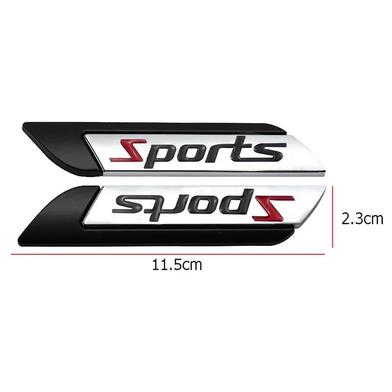 Car Fender Side Badge Sticker for Toyota Sport Logo Yaris Corolla 4Runner Avalon CHR Auto Body Emblem Exterior Accessories