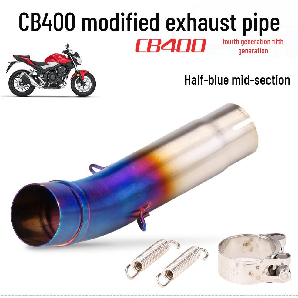 Stainless Steel Exhaust Mid-Section for CB400 Gen 4 & 5