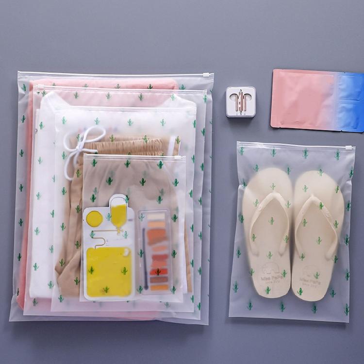 Plastic Ziplocks Bags Waterproof Luggage Organizer Pouch for Clothes Towels Practical Dustproof Sealed Bag