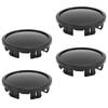 4PCS Wheel Center Caps 75mm Outer Diameter Scratch and Rain Proof Excellent Sealing for Vehicles Black