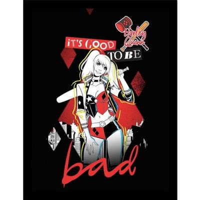 Harley Quinn Bad Framed Poster