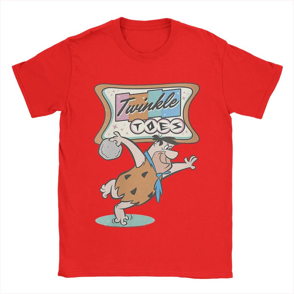 The Flintstone Twinkle Toes Bowling Alley Shirt Accessories Men Women Cotton Novelty T-shirt Short Sleeve Tops Classic