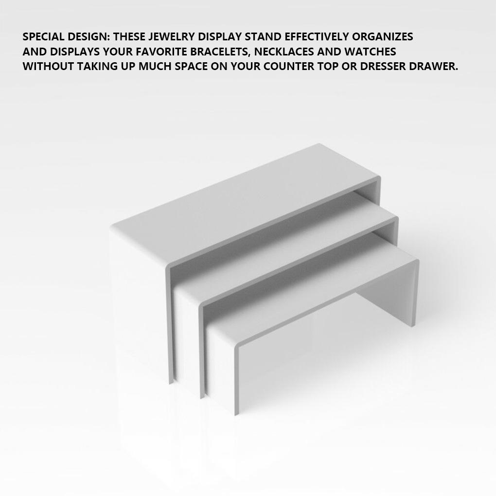 Acrylic Reusable Display Stand U-shaped Cosmetic Cabinet Home Jewelry Shelf Storage Rack Holder Perfume Cosmetic