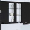 Hanging Cabinet with Storage Black Oak Effect 80 X 31 X 100 Cm