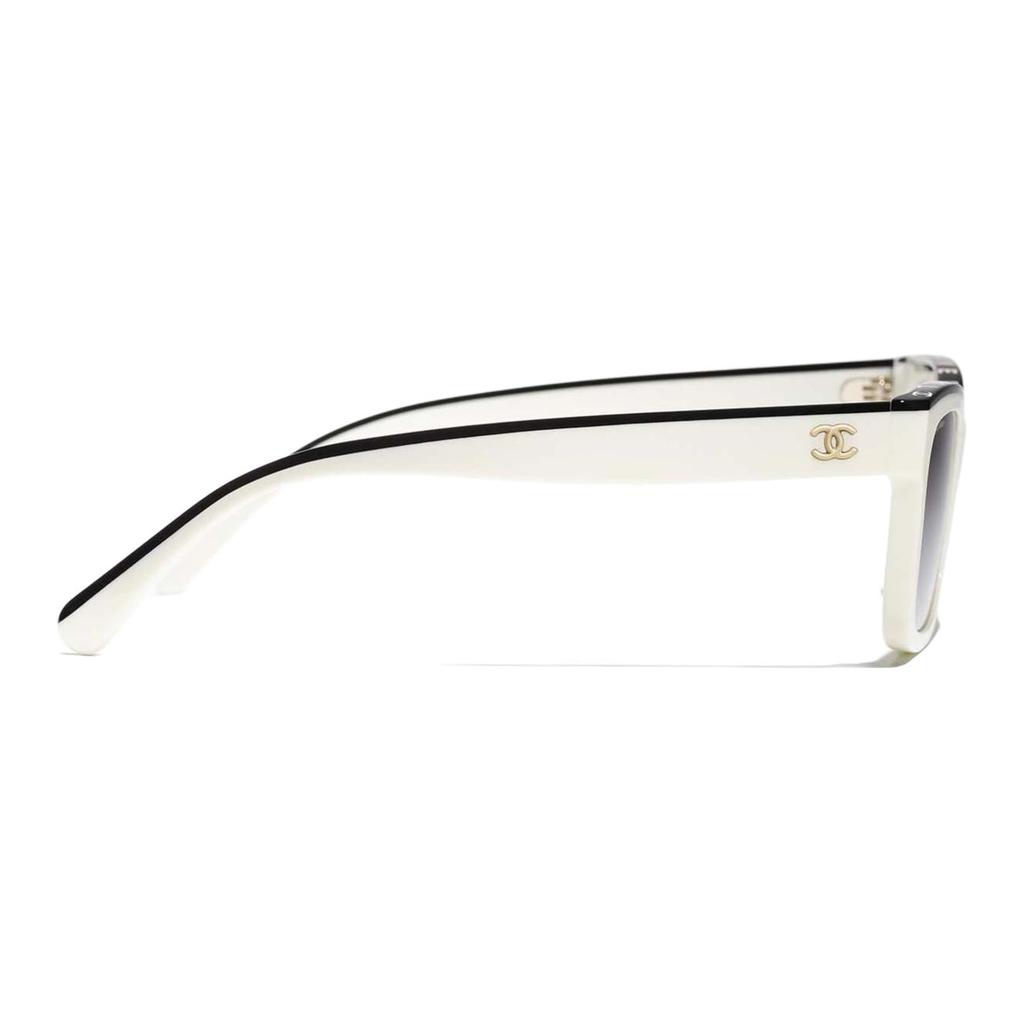 Chanel Irregular Frame Sunglasses Women Sunglasses White CH5417