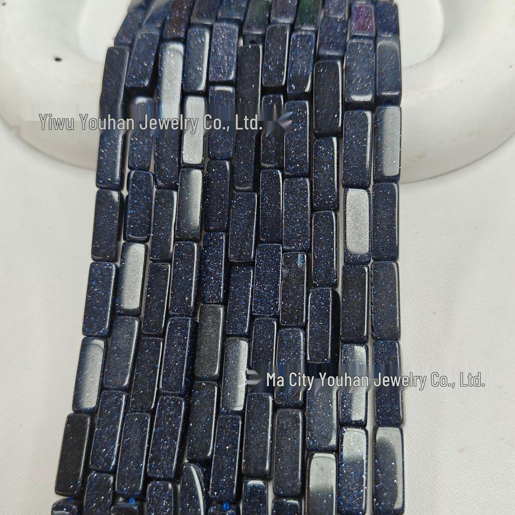 4x13mm Natural Stone Rectangle Bar Beads for DIY Jewelry and Bracelets