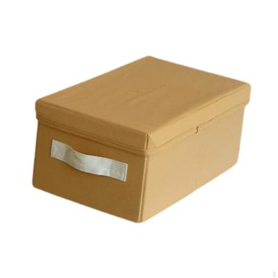 Clothes Storage Basket Closet Box with Handle Toy Organizer Sturdy Foldable