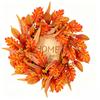 50cm Autumn Leaf Wreath Front Door Decoration Thanksgiving Fall Harvest Festival Seasonal Home Decor Artificial Leaf Garland