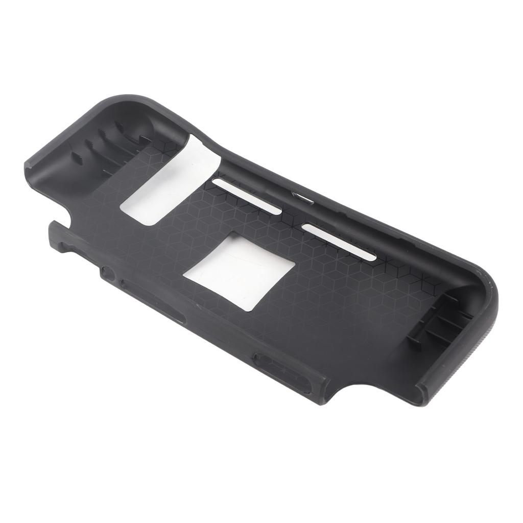 For Switch Protective Case Cover Soft Silicone Ultrathin TPU Game Console Protective Cover with Ergonomic Grip Black