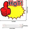 90 Pieces 7 x 5.5 Inch Sign Cards, Blank Star Sale Paper Signs Price Burst Signs Assorted Display Tags for Retail Store, Supermarket