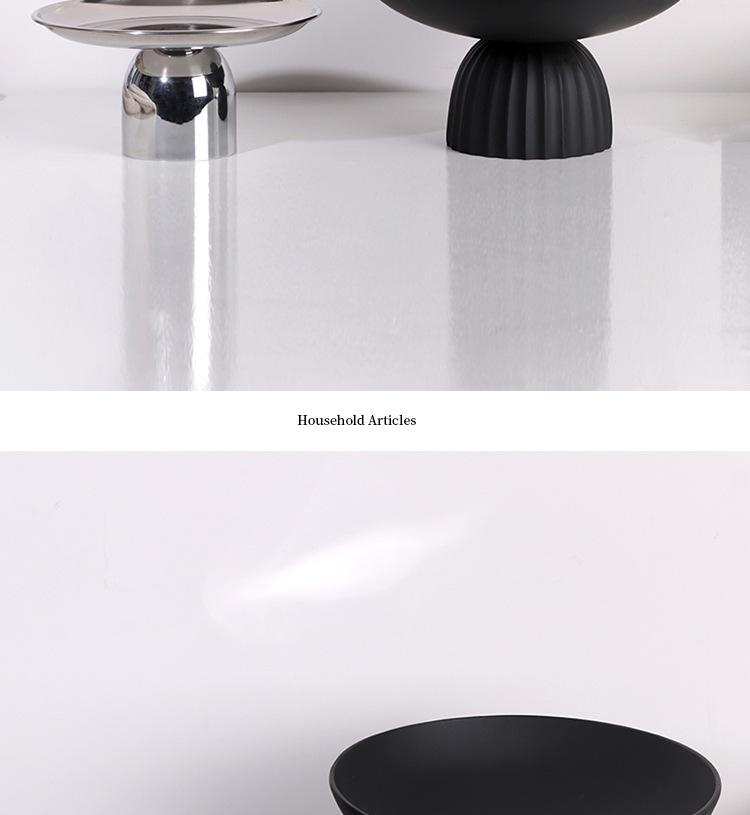 Nordic Minimalist High-Footed Fruit Bowl & Coffee Table Tray for Modern Décor