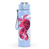 1PC Pink Tiger Ink Splash Art Print 750ml Color Plastic Sports Water Bottle Leakproof Flip Straw Lid Suitable for Sports Office Home Use