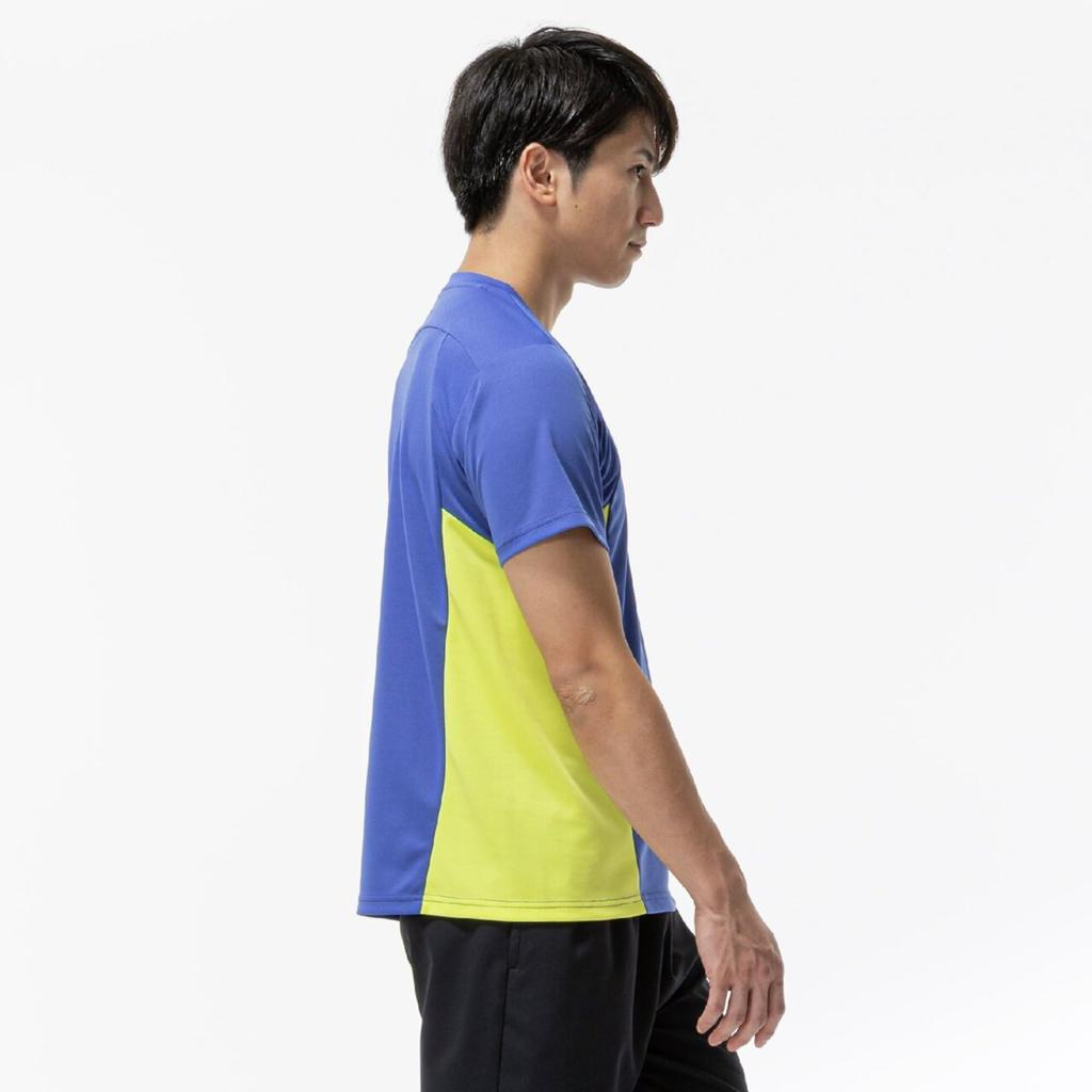Training Wear PureHyper UV Dazzling Size M [Mizuno] N-XT T-Shirt, Sweat-wicking, Quick-drying, Protection, 32JAD225, Men's, Blue,