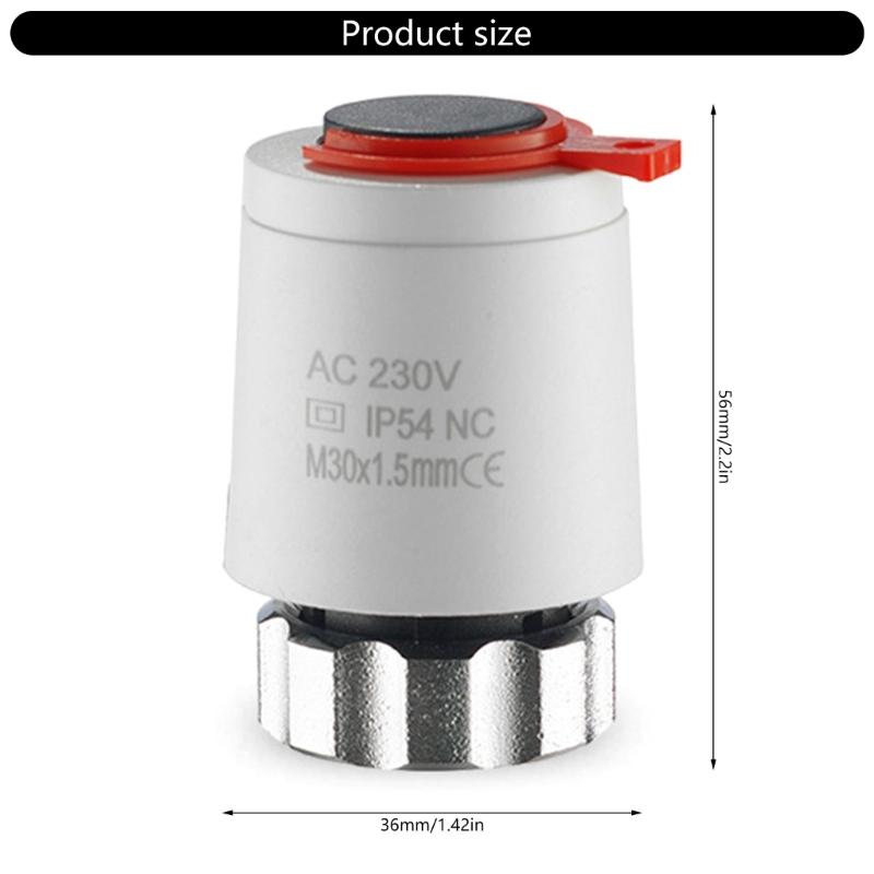 Small  230V Thermal Electric Valves Actuator with 2 Wire Connection Radiant Heating Component for Floor Heating Manifold