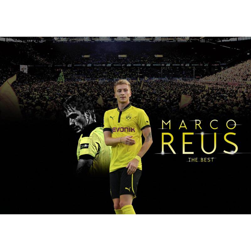 

Marco Reus Football Star Poster - Home, Dorm, Bar, Study Decor Wall Hanging with Frame. Yellow Kraft Paper (No Glue) 30X42 cm