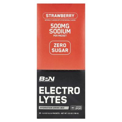 BPN, Elektrolyte, Rehydrationsgetränkemischung, Erdbeergeschmack, 30 Beutel, 0,2 oz (5.2 g) Jeder