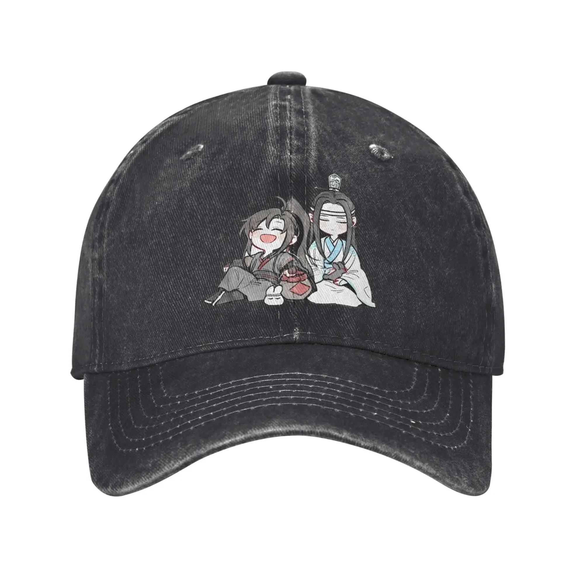 Lan Zhan X Wei Wuxian Sun Baseball Cap Mo Dao Zu Shi  Unisex Adult Print Trucker Hat Summer Y2k Funny Kpop Rock Baseball Caps One Size