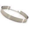 Gift Waist Ornament Mirror Waistband Wide Waist Belt Gold Silver Color Sequined Metal Wide Belt