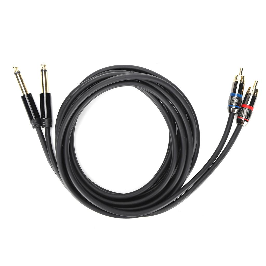 JORINDO Dual 6.35mm Male to Double RCA Male Cable o Distributor Connection CableJD6094‑3m