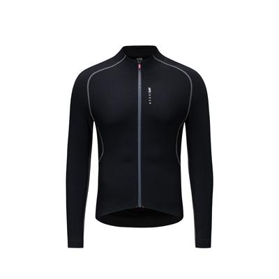Anta Grc Collaboration Cycling Shirt Dynamic Temperature Control Moisture Wicking Long Sleeve Warm Comfortable T-Shirt Unisex Tops Black 972617703-1