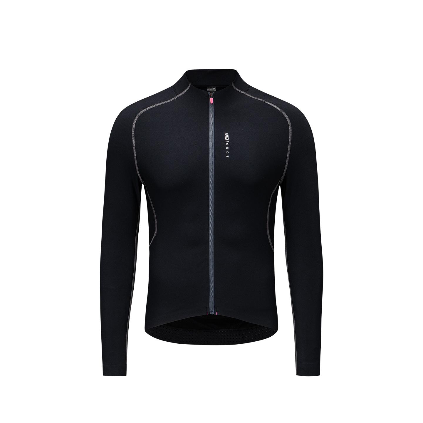 

Anta Grc Collaboration Cycling Shirt Dynamic Temperature Control Moisture Wicking Long Sleeve Warm Comfortable T-Shirt Unisex tops Black 972617703-1 3XL