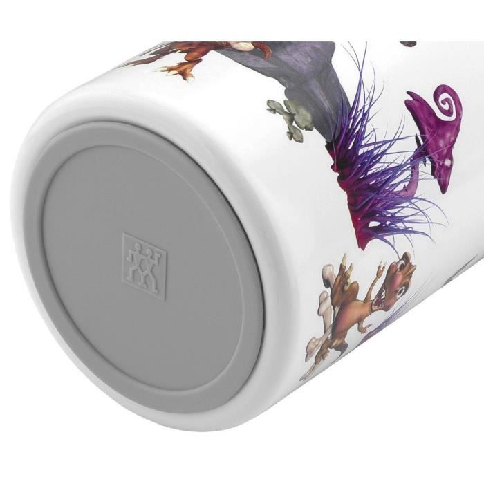 Bouteille Isotherme - ZWILLING - Dinos - Acier Inoxydable - 380 ml - Blanc / Gris