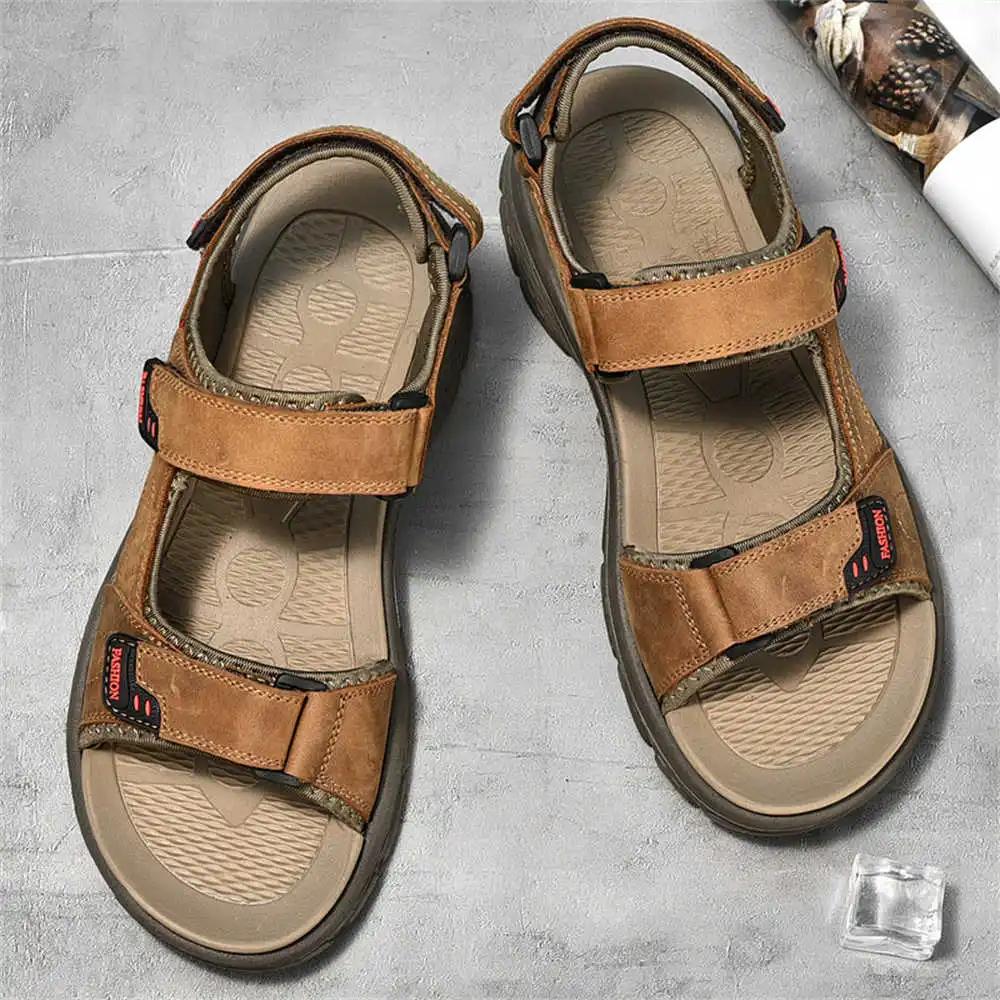 Fashion Open From Front Sling Back Summer House Slippers For Men Sport Sandal Men's Shoes For Summer Sneakers Due To Top Grade