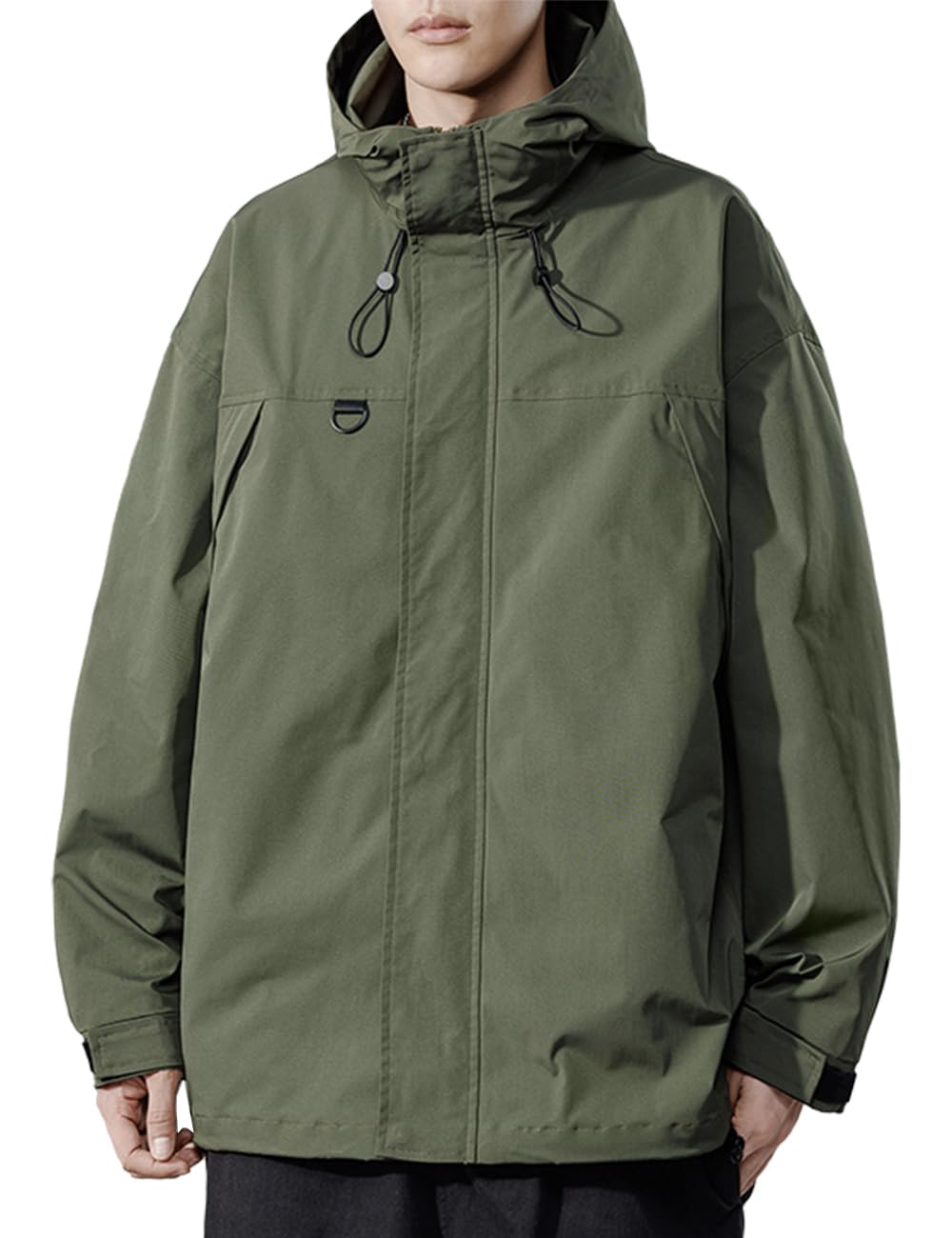 

Outdoor Mountain Thin Long Green XL [Wisdom Leaves] Men s Parka, Windbreaker, Breathable, Sleeve, Waterproof, Windproof, Lightweight, Hooded, Plain,